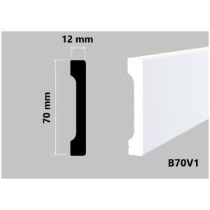 Плинтус HiWood B70V1 12х70х2000 мм