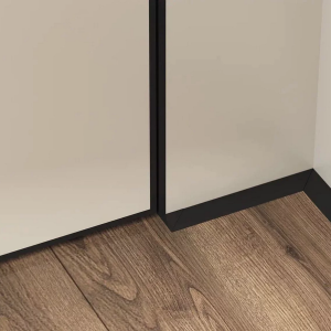 Плинтус Laconistiq Micro 11 Mini щелевой Чёрный анодированный 5х11х2000 мм 