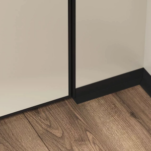 Плинтус Laconistiq Micro L щелевой Светло-золотой анодированный 16,2х25,8х5х2450 мм 