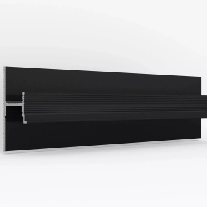 Плинтус Laconistiq Strong теневой Чёрный анодированный под подсветку 15х58х3000 мм (пог. м)