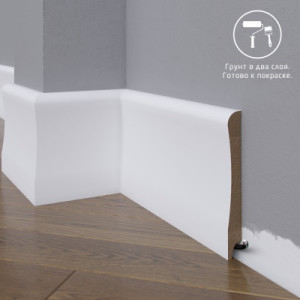 Плинтус Madest Decor 23-136-16 Под покраску 16х136 мм (пог. м)
