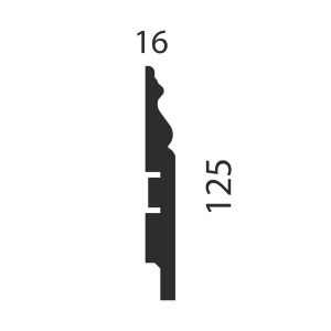 Плинтус МДФ CoSca Artiva AP20 16х125х2400 мм (пог. м)