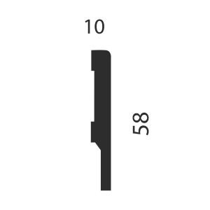 Плинтус МДФ CoSca Artiva AP71 10х58х2400 мм (пог. м)