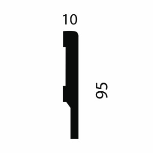 Плинтус МДФ CoSca Artiva AP73 10х95х2400 мм (пог. м)