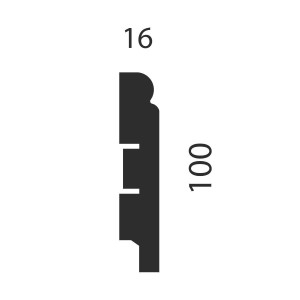 Плинтус МДФ CoSca Artiva AP76 16х100х2400 мм (пог. м)