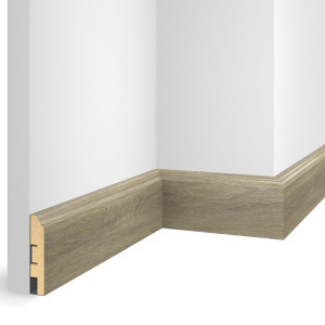 Плинтус МДФ CoSca Artiva EP07 Дуб Сахара 16х80х2400 мм (пог. м)