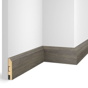 Плинтус МДФ CoSca Artiva EP07 Дуб Серебристый 16х80х2400 мм (пог. м)