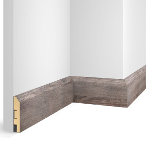 Плинтус МДФ CoSca Artiva WP07 Дуб Дымчатый 16х80х2400 мм (пог. м)