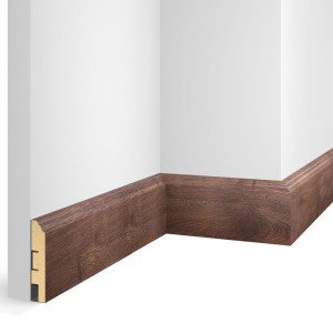 Плинтус МДФ CoSca Artiva WP07 Дуб Лава 16х80х2400 мм (пог. м)