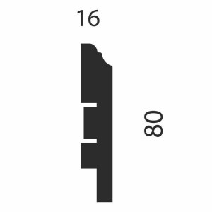 Плинтус МДФ CoSca Artiva WP07 Дуб Понца 16х80х2400 мм (пог. м)