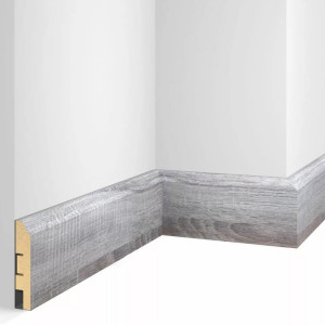 Плинтус МДФ CoSca Artiva WP07 Дуб Рейн 16х80х2400 мм (пог. м)