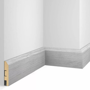 Плинтус МДФ CoSca Artiva WP07 Дуб Старинный Свтело-серый 16х80х2400 мм (пог. м)