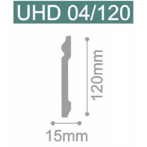 Плинтус напольный Solid UHD 04/120 15х120х2400 мм (пог. м)