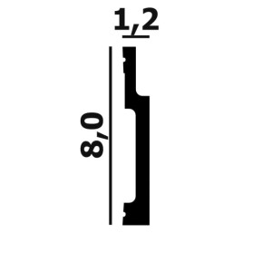 Плинтус Perfect Plus P47 12х80х2000 мм