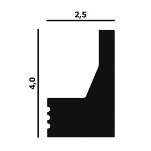Плинтус Perfect Plus P87 25х40х2000 мм