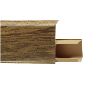 Плинтус пластиковый Winart Tera 711 дуб Антрацит 24х72 мм (пог. м)