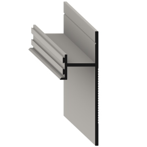 Плинтус Pro Design 380 теневой скрытый Чёрный 17.5х30/52х2700 мм (пог. м)