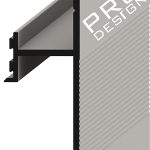 Плинтус Pro Design 380 теневой скрытый Чёрный 17.5х30/52х2700 мм (пог. м)