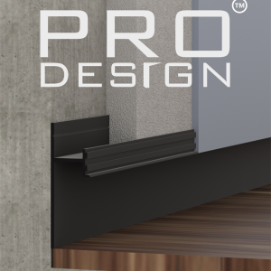 Плинтус Pro Design 380 теневой скрытый Чёрный 17.5х30/52х2700 мм (пог. м)