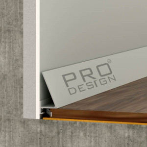 Плинтус Pro Design 570 Corner щелевой Анодированный 15.5х30х2700 мм (пог. м)