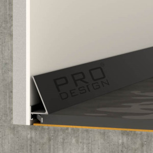 Плинтус Pro Design 570 Corner щелевой Чёрный 15.5х30х2700 мм (пог. м)