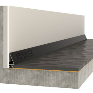 Плинтус Pro Design 570 Corner щелевой Чёрный 15.5х30х2700 мм (пог. м)