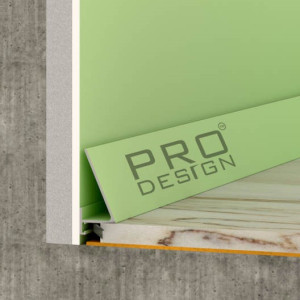 Плинтус Pro Design 570 Corner щелевой RAL Любой цвет 15.5х30х2700 мм