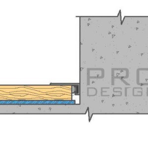 Плинтус Pro Design 7067 Mini щелевой анодированный 6,15х15,5х2700 мм (пог. м)