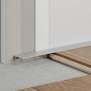 Скрытый плинтус Ликорн Микро Лайн С-05.25.2 Серебристый матовый 5х16 мм (пог. м)