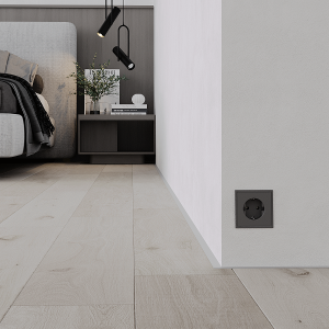 Скрытый плинтус Ликорн Микро Лайн С-05.25.2 Серебристый матовый 5х16 мм (пог. м)