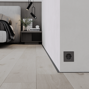 Скрытый плинтус Ликорн Микро Лайн С-05.25.3 Чёрный 5х15,5 мм (пог. м)