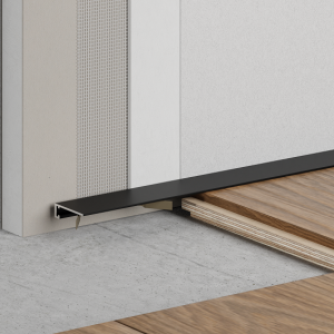 Скрытый плинтус Ликорн Микро Лайн С-05.25.3 Чёрный 5х15,5 мм (пог. м)