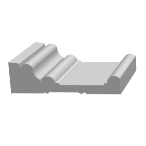 Ultrawood N 8185 наличник белый под покраску 25х89х2440