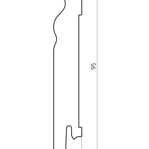 Плинтус деревянный Pedross Дуб 95x15 SEG 100