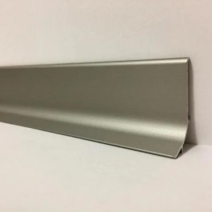 Алюминиевый плинтус самоклеющийся Effector Q63.07 Инокс16.8х40х2700 мм (пог. м)