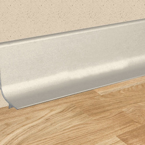 Алюминиевый плинтус самоклеющийся Effector Q63.01 Серебро 16.8х40х2700 мм (пог. м)