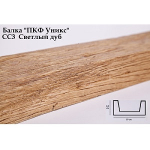 Балка Уникс Славянский Стиль СС3 Светлый дуб
