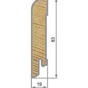 Плинтус Cost Decor Профиль 83х19