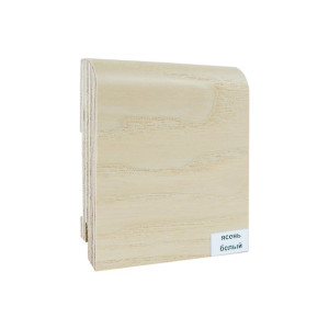 Деревянный плинтус Finitura Decor 120х15 Ясень белый