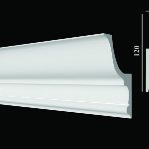 Карниз Decor Dizayn DD509 75x120х2000 мм (пог. м)