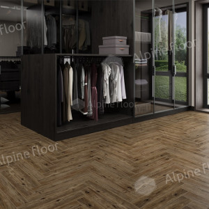 Ламинат Alpine Floor Herringbone 12 Pro LF106-10B Бордо