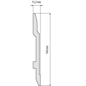 Плинтус Cezar Elegance LPC25 13,2х144х2440 мм (пог. м)