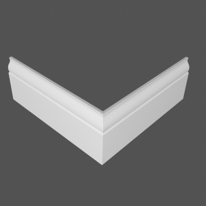 Плинтус Deartio P3.120.16 Белый под покраску 16х120х2070 мм (пог. м)