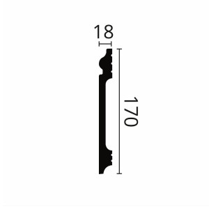 Плинтус NMC Wallstyl FL17 18х170х2000 мм (пог. м)