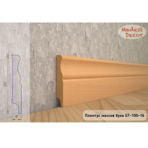Плинтус Madest Decor из массива бука 07-100-16