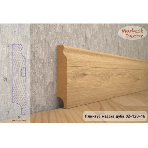 Плинтус Madest Decor из массива дуба 02-120-16