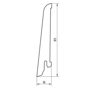 Плинтус МДФ Kronopol P85 2044 Fisht Oak 16х85 мм (пог. м)