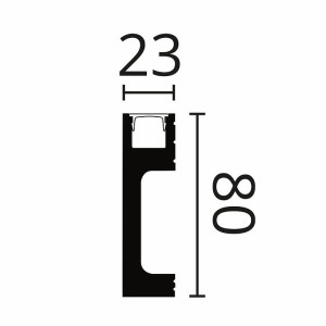 Плинтус NMC Wallstyl IL10 с подсветкой 23х80х2000 мм (пог. м)