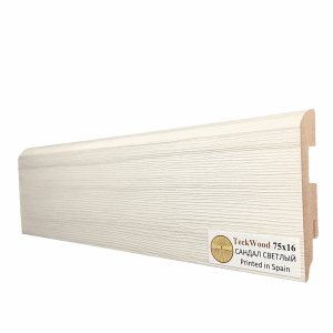 Плинтус TeckWood Сандал Светлый 16х75х2150 мм (пог. м)