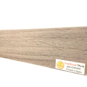 Плинтус TeckWood Дуб Серебро 16х75х2150 мм (пог. м)
